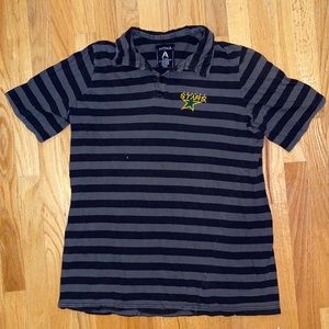 Dallas Stars 2011-era charcoal/black Golf T-shirt